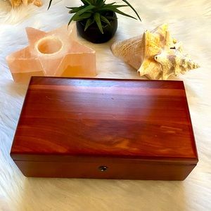 SOLD Cedar Wood Hope Chest Jewelry Box